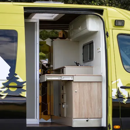 Camper On Road Tenerife Campsite *
